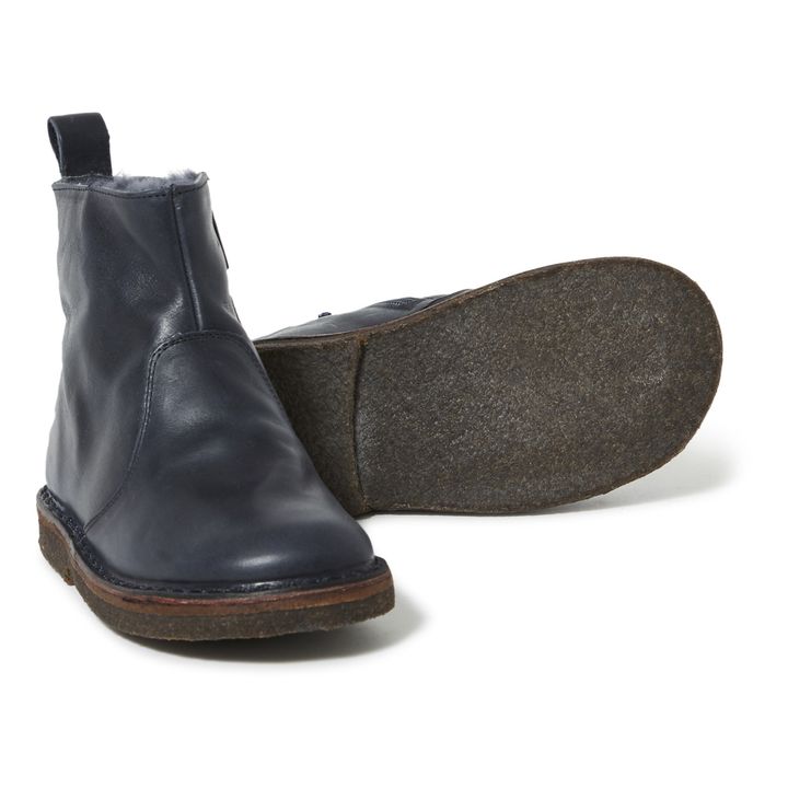 Gefütterte Boots mit Reißverschluss | Navy- Produktbild Nr. 2