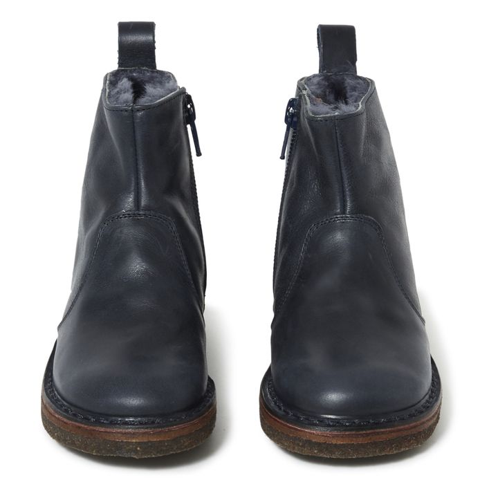 Gefütterte Boots mit Reißverschluss | Navy- Produktbild Nr. 3