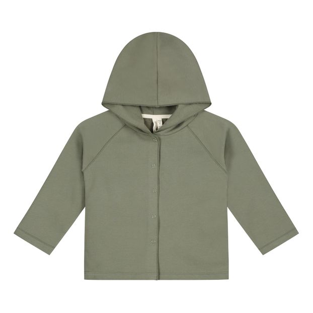 Organic Cotton Relaxed Hooded Cardigan-product