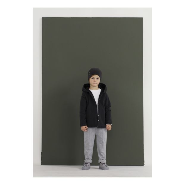 Organic Cotton Relaxed Hooded Cardigan-product