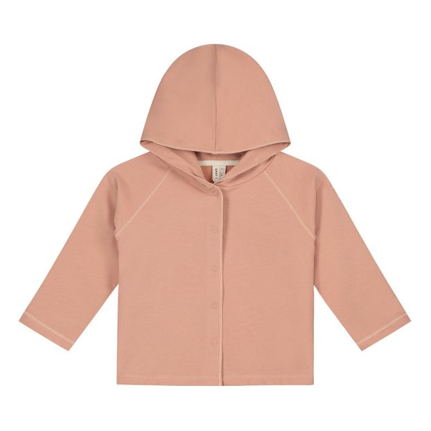 Organic Cotton Relaxed Hooded Cardigan-product