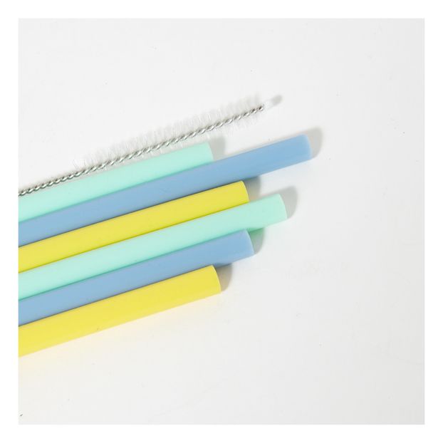 Pailles en silicone - Set de 6-product