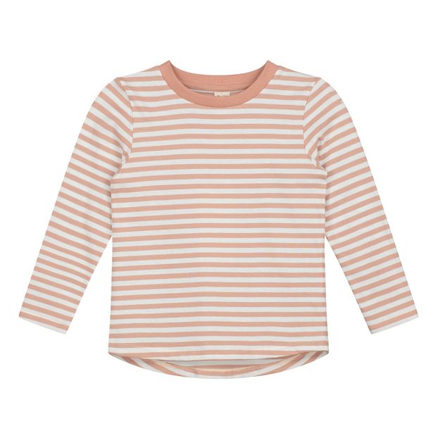 T-shirt maniche lunghe a righe cotone bio-product
