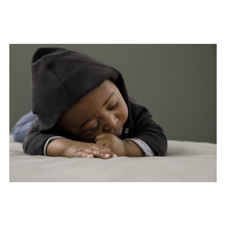 Cárdigan Hooded de algodón orgánico | Negro- Imagen del producto n°1