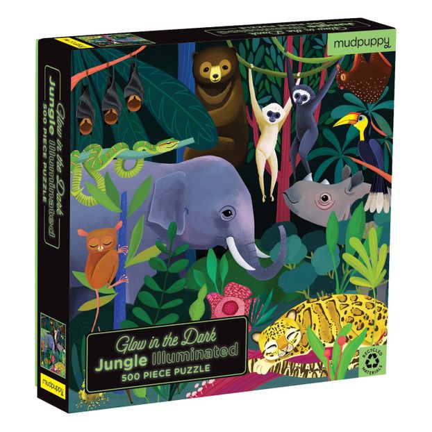 Puzzle phosphorescent la jungle 500 pièces-product