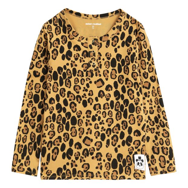 T-shirt Basic Leopard Lyocell-product