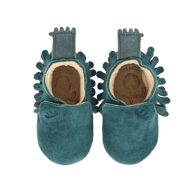 Pantofole di pelle scamosciata Frangette-product