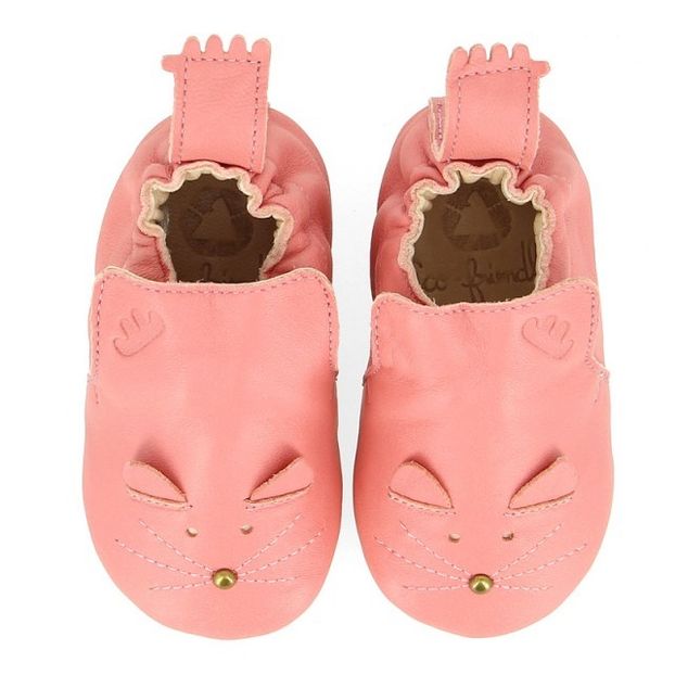 Chaussons Cuir Blublu Chat-product