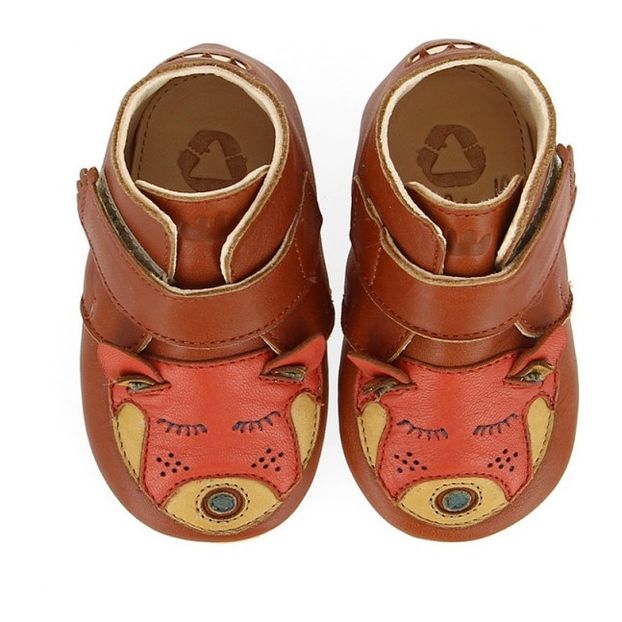Chaussons Fourrés Cuir Kiny Panda-product