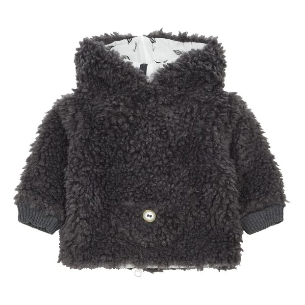 Poncho finta pellicia-product