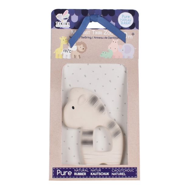 Anneau de dentition Zèbre en caoutchouc naturel-product