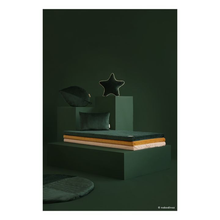 Kilimanjaro Velvet Floor Mat Dark green- Product image n°1