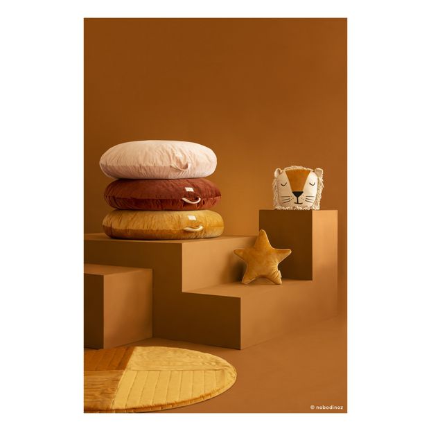Pouf rond Sahara en velours-product