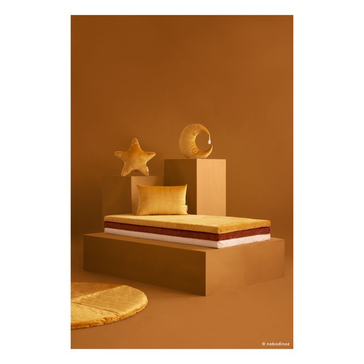 Pierrot Velvet Cushion | Mustard- Product image n°1
