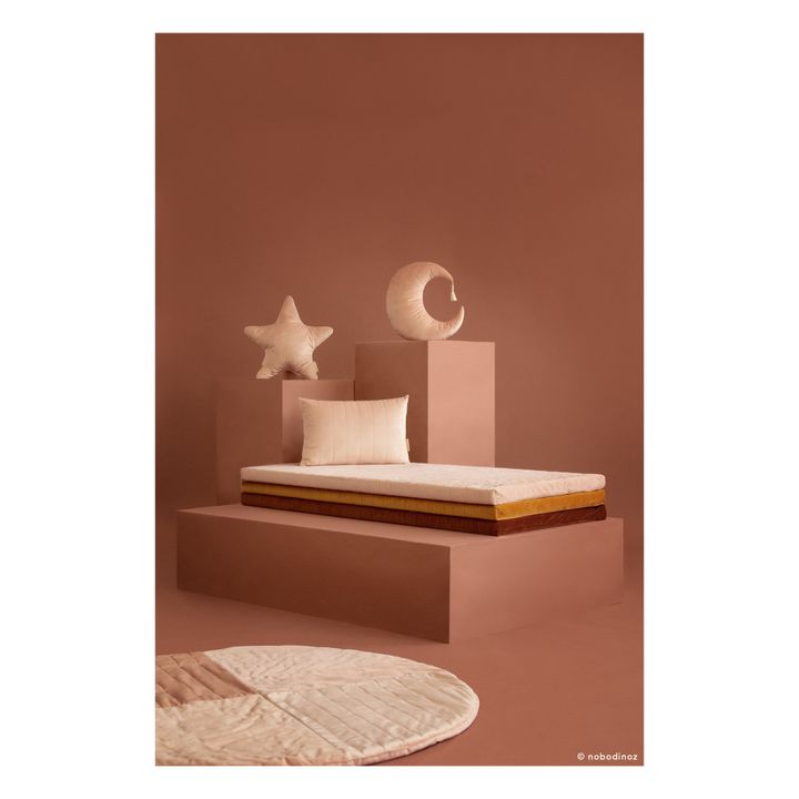 Grand coussin Akamba en velours | Rose- Image produit n°1
