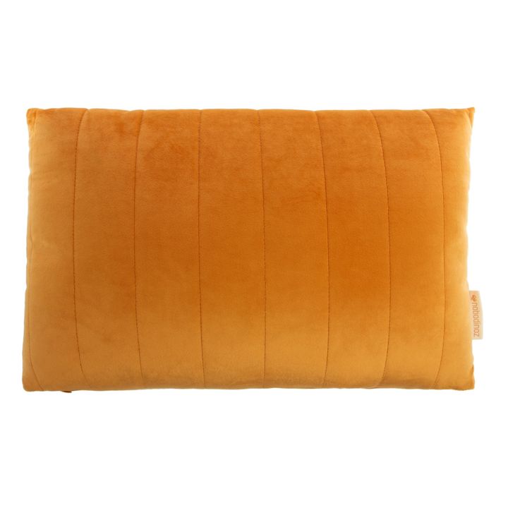 Large Akamba Velvet Cushion | Mustard- Product image n°0