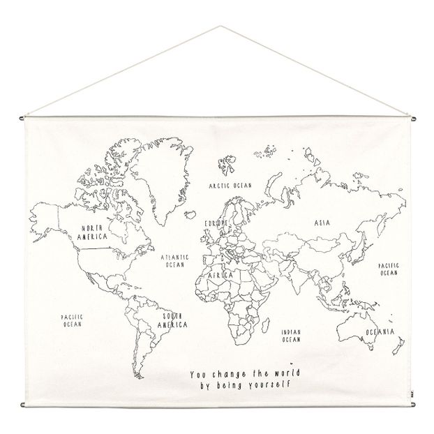 World Map DIY Poster Embroidery Kit-product