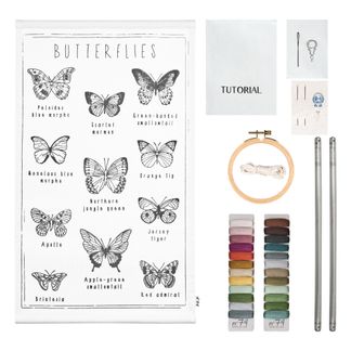 Numero 74 Poster da ricamare Farfalla-product