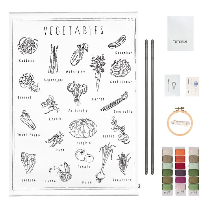 Poster à broder Vegetables- Image produit n°0