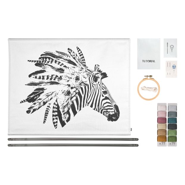 Zebra DIY Poster Embroidery Kit-product