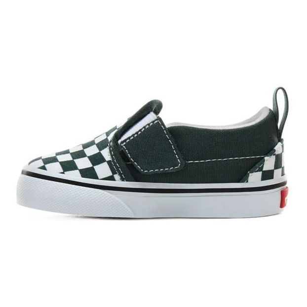 Checkerboard Velcro Slip On Shoes-product
