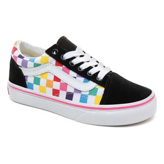 Vans Turnschuhe aus Wildleder zum Schnüren mit Schachbrettmuster Old Skool-listing