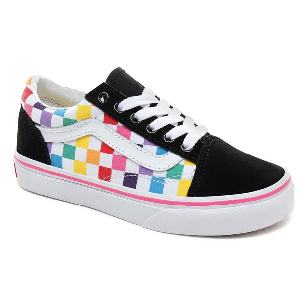 Turnschuhe aus Wildleder zum Schnüren mit Schachbrettmuster Old Skool-product