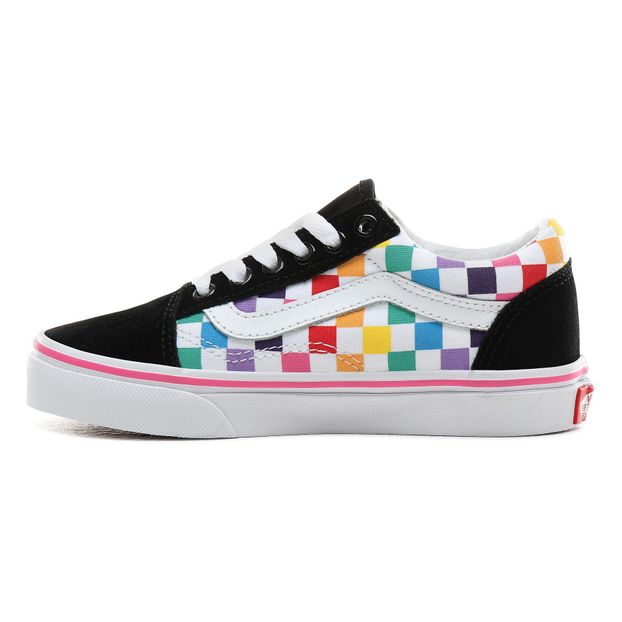 Turnschuhe aus Wildleder zum Schnüren mit Schachbrettmuster Old Skool-product