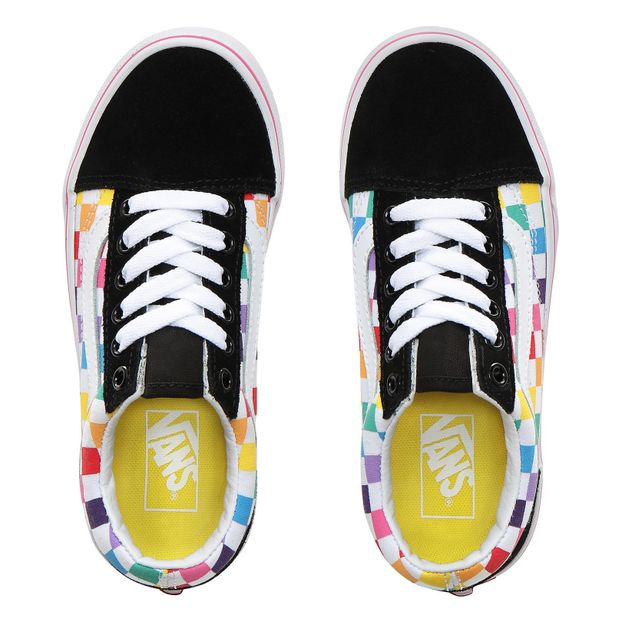 Turnschuhe aus Wildleder zum Schnüren mit Schachbrettmuster Old Skool-product