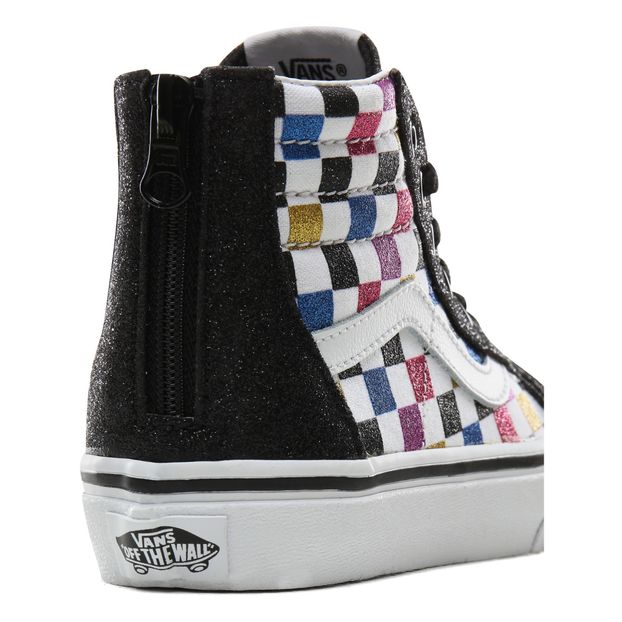 SK8-Hi Glitter and Suede Zipper Hi-Top Trainers-product