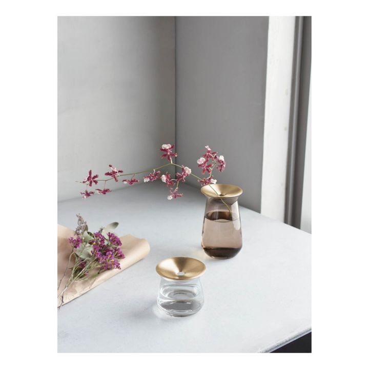 Vase en verre Luna | Marron- Image produit n°1