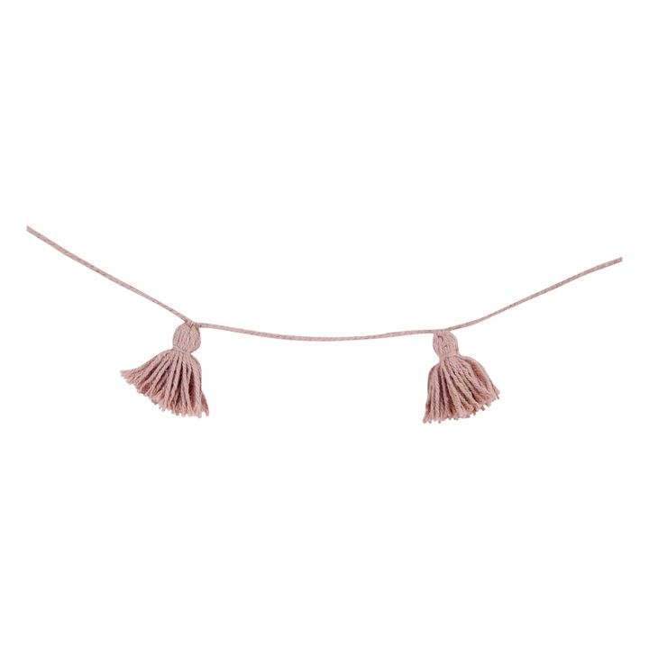 Ghirlanda di pompon | Rosa- Immagine del prodotto n°2