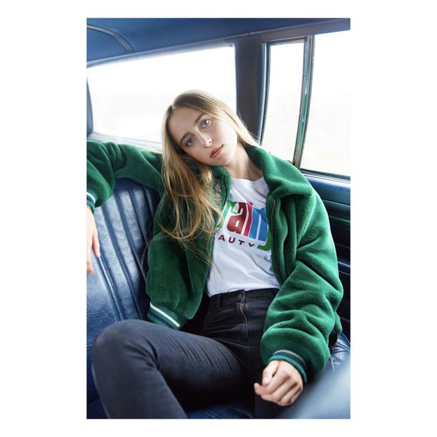 February Faux Fur Bomber Jacket-product