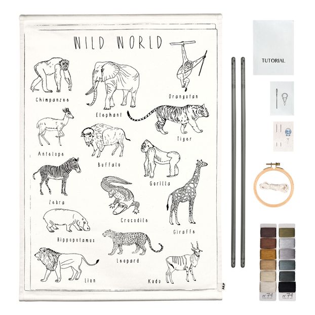 Poster à broder Animals-product