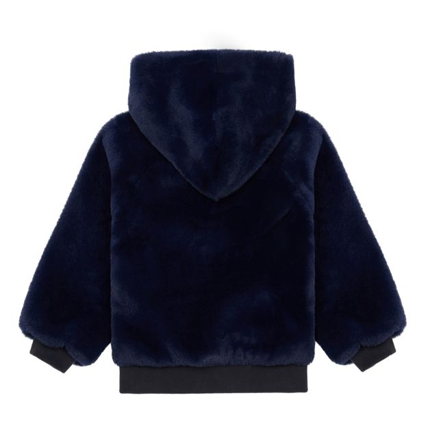 Fake fur sweatshirt with zipper-product