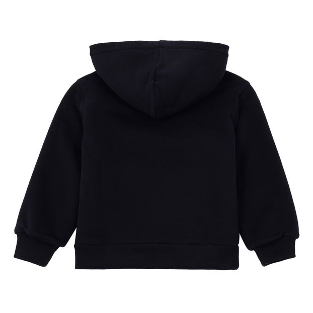Fake fur-lined sweatshirt with zipper-product