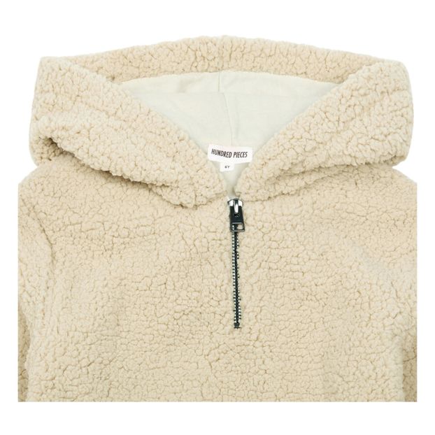 Shearling hoodie with zipper-product