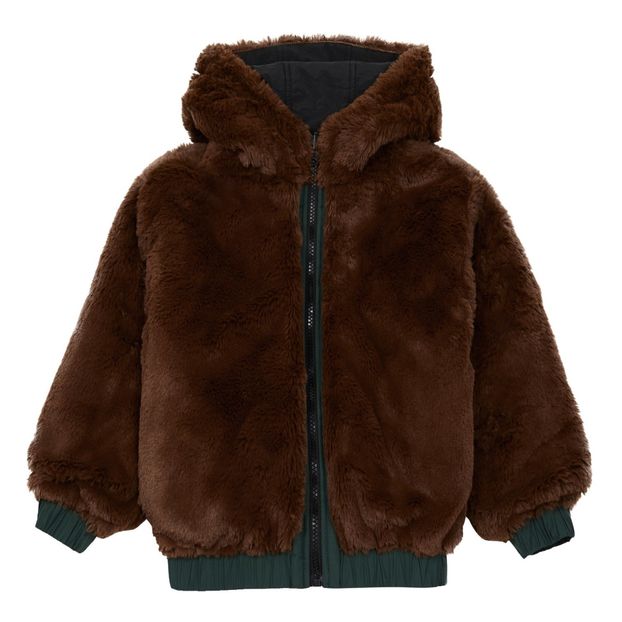 Fake fur reversible anorak-product