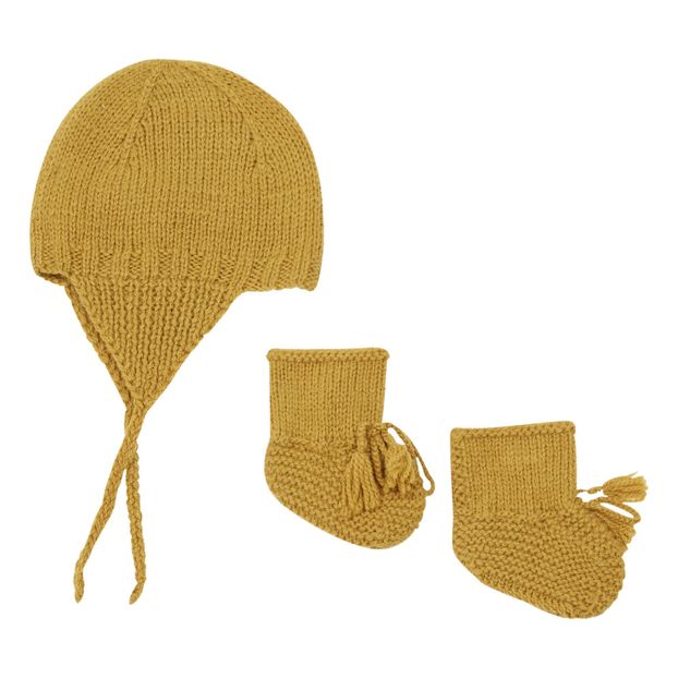 Alpaca Beanie and Booties-product