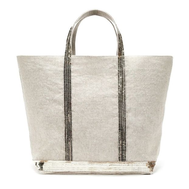 Bolso grande lino lentejuelas-product