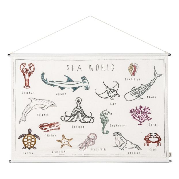 Póster bordado «Animales marinos»-product