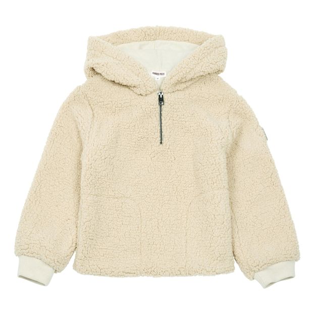Shearling hoodie with zipper-product