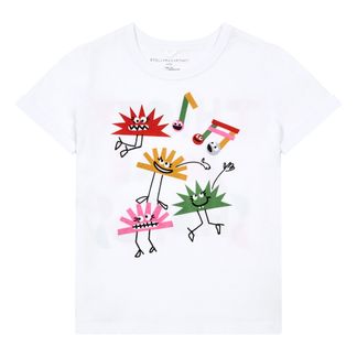 Stella McCartney Kids T-Shirt Bio-Baumwolle Musik-listing
