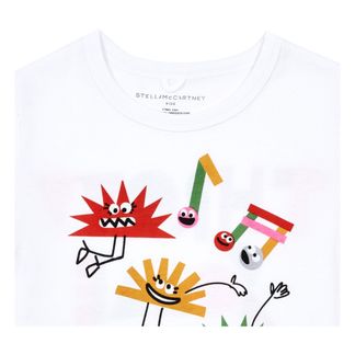 Stella McCartney Kids T-Shirt Bio-Baumwolle Musik-listing