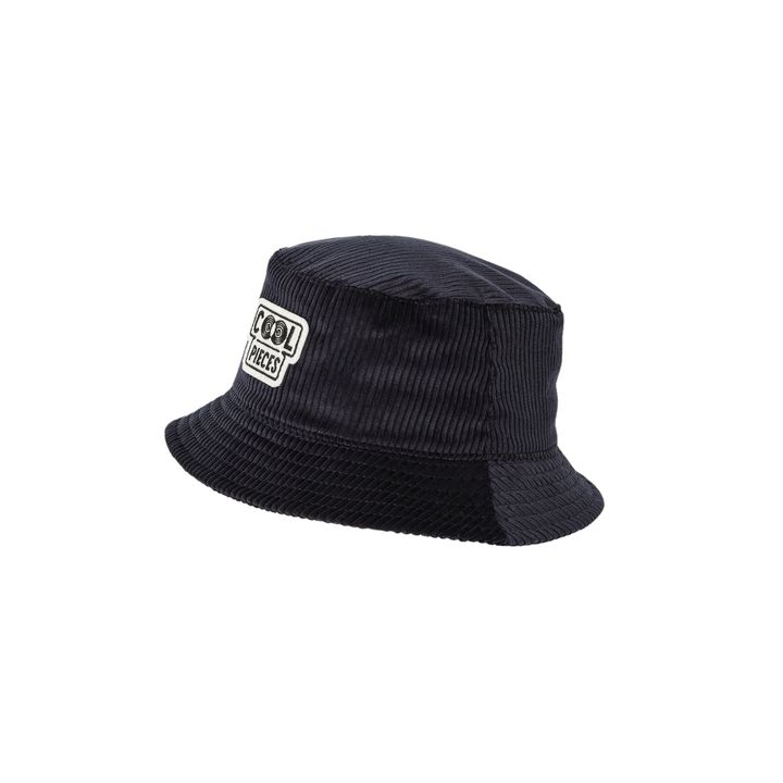 Cool Pieces velour bucket hat | Midnight blue- Product image n°1