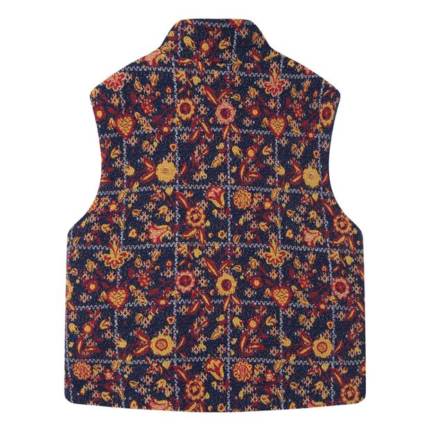 Reversible Jacquard Vest with Buttons-product