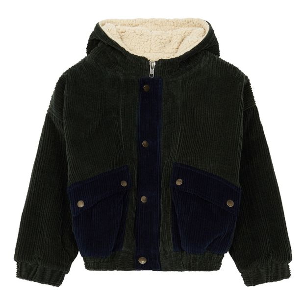 Fake fur-lined velour jacket-product
