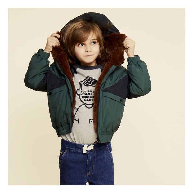 Fake fur reversible anorak-product