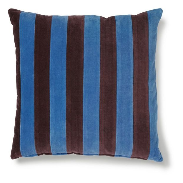 Coussin à rayures en velours-product