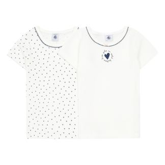 Petit Bateau T-Shirt Herz Pailletten 2er-Pack-listing
